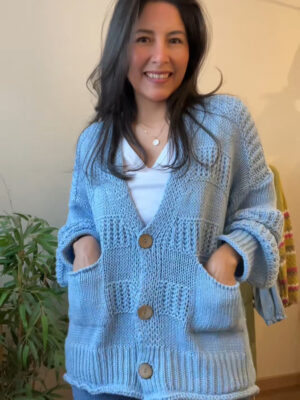 CHAQUETA MELI AZUL CLARO