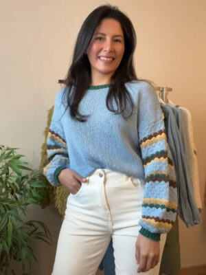 JERSEY IRIS AZUL CLARO