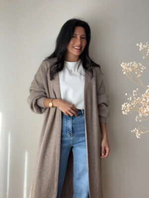 CARDIGAN AMANDA TAUPE